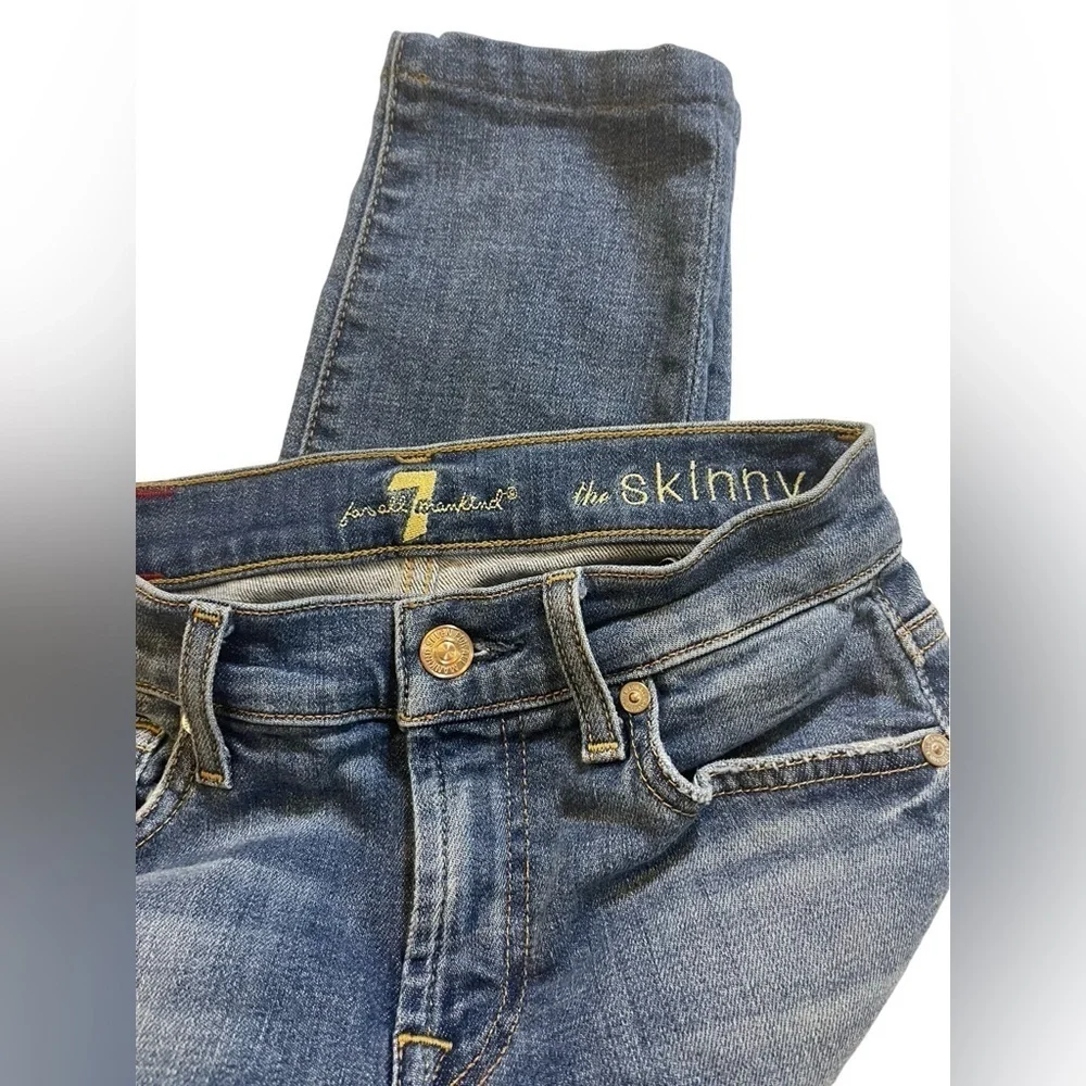 7 For All Mankind Women’s “The Skinny” Jeans Size 25 - Picture 8 of 15